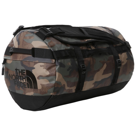 Torba podróżna The North Face Base Camp Duffel - S 2023 zielony/brązowy Kelptntnfcamoprint/Tnfblk