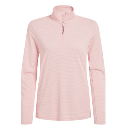Koszulka damska Craghoppers NosiLife SolarShield+ Half Zip Top beżowy Sherbert