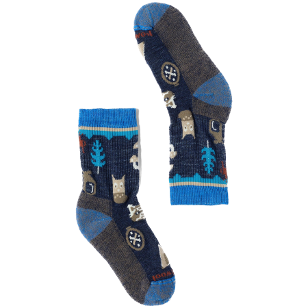 Skarpety dziecięce Smartwool Kids' Hike Light Cushion Critter Cache C ciemnoniebieski Deep Navy
