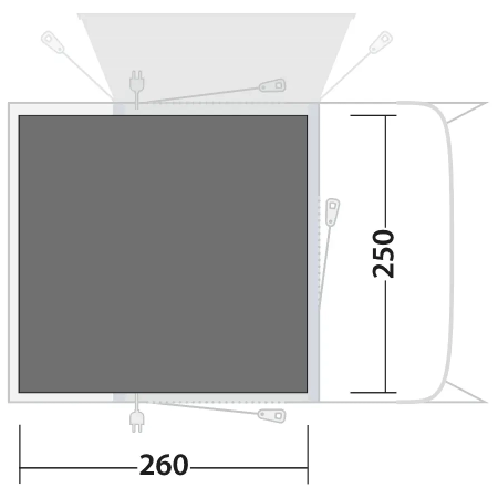 Podkład pod namiot Outwell Footprint Talladega Air