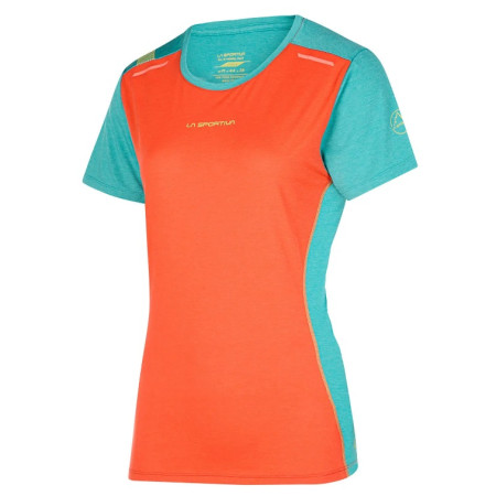 Koszulka damska La Sportiva Tracer T-Shirt W czerwony Cherry Tomato/Lagoon
