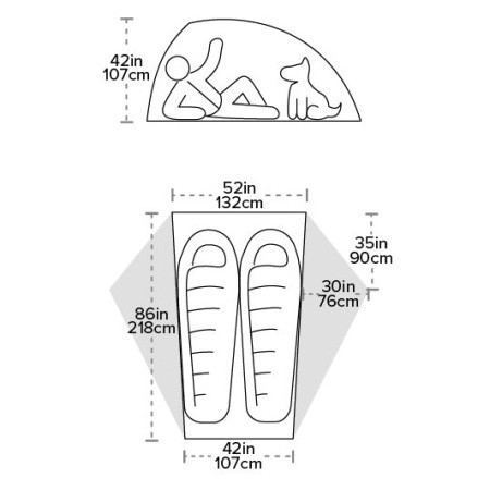 Ultralekki namiot Big Agnes Crag Lake SL2