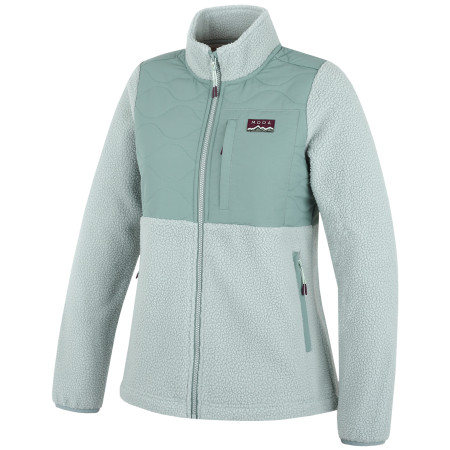 Bluza damska MOOA Sherpa jasnozielony pale teal
