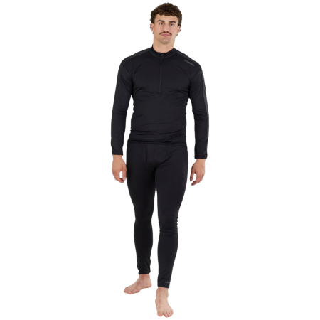 Męska koszulka Fundango Novak Midlayer czarny black