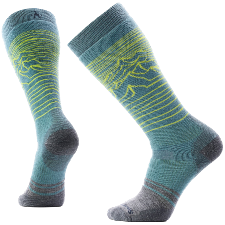 Skarpety narciarskie Smartwool Snowboard Full Cushion Iguchi OTC Socks zielony Dusty Teal