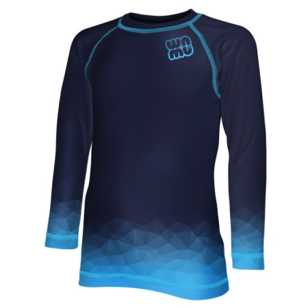 Dziecięca koszulka WAMU Mozaika dark blue niebieski