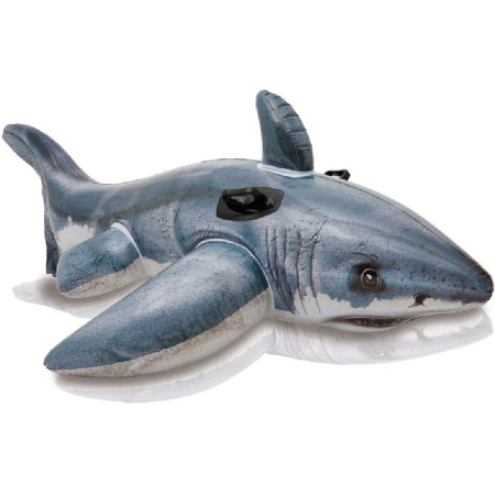 Nadmuchiwany rekin Intex White Shark RideOn 57525NP zarys