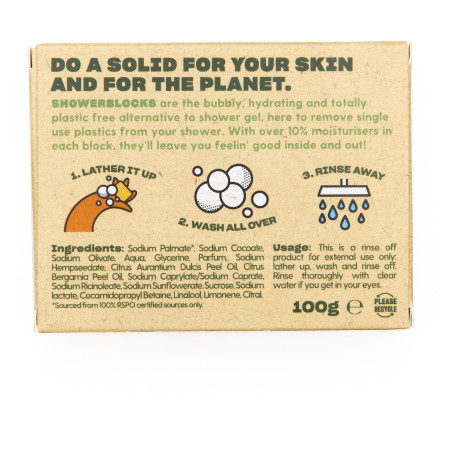 Żel pod prysznic Shower Blocks Solid Shower Gel EO Range - Sweet Orange & Bergamot