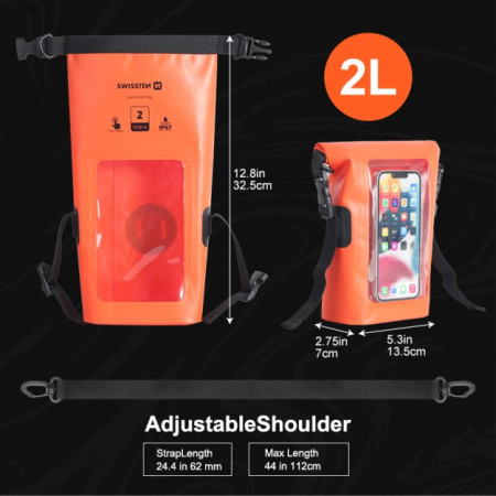 Wodoodporne pudełko Swissten WATERPROOF ORANŽOVÉ (2L)
