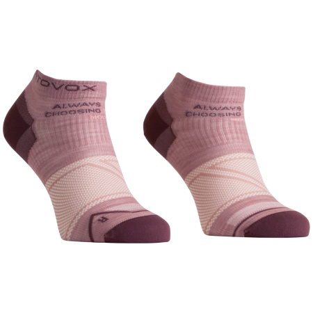 Damskie skarpetki z wełny merino Ortovox Alpine Light Low Socks W różowy Dusk Rose