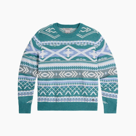 Sweter damski Royal Robins W Westlands Pullover niebieski/biały Mineral Htr Acacia Pt