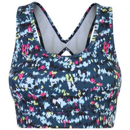 Sportowy biustonosz Dare 2b Swift Bra ciemnoniebieski Moonlight Denim Dash Print