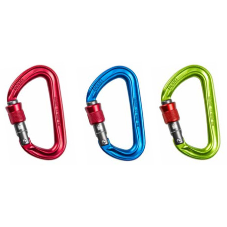 Karabinek Ocún Hawk Screw 3 pack czerwony