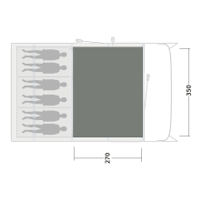 Dywan do namiotu Outwell Cozy Carpet Colorado 6 Air