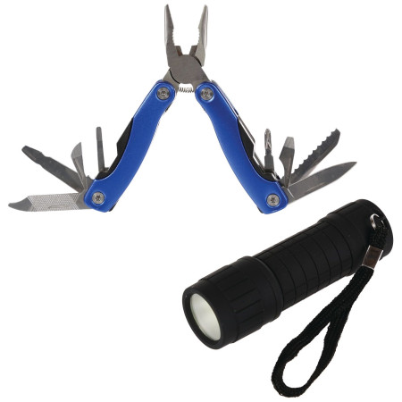 Zestaw multitool + latarka Regatta Gadget Box niebieski/czarny Misc