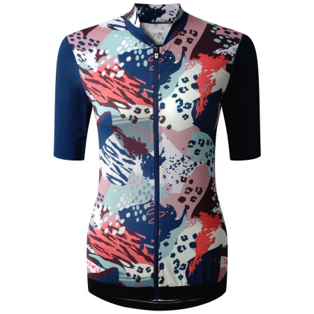 Damska koszulka kolarska Dare 2b Cycle Tops niebieski Bold Shape Print - A5H
