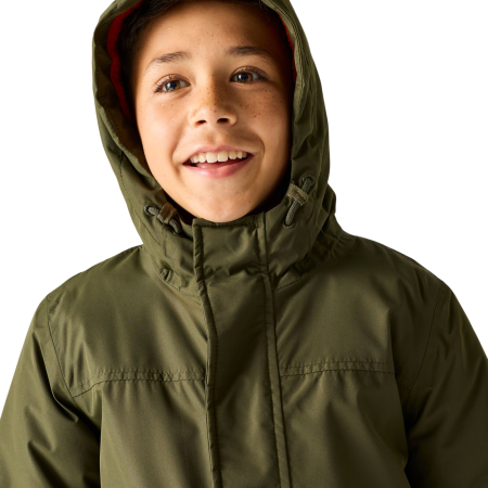 Dziecięca kurtka zimowa Regatta Hillain Warm Lined Dark Khaki