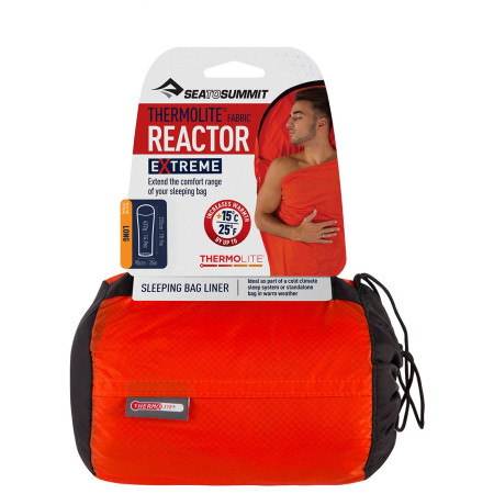 Wkład do śpiwora Sea to Summit Thermolite Reactor Extreme Lon czerwony OrangeSack/RedLiner