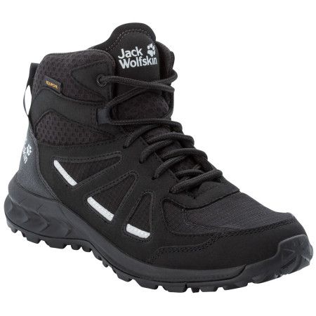 Damskie buty turystyczne Jack Wolfskin Woodland 2 Texapore Mid W czarny black / grey