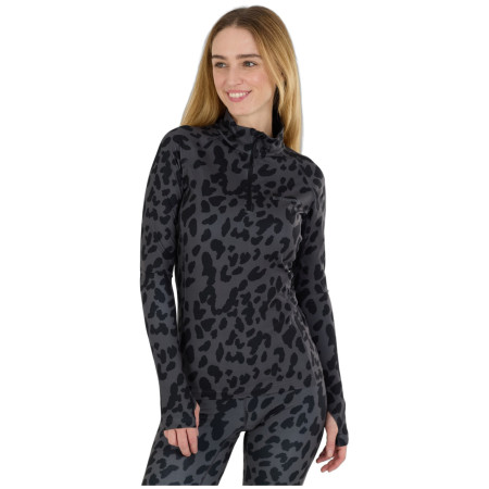 Damska koszulka Fundango Yade II Baselayer Top czarny/szary scratch