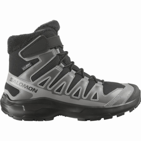 Buty dziecięce Salomon Xa Pro Winter Wp J Black-Castlerock-Cloudburst czarny/szary Black / Castlerock / Cloudburst