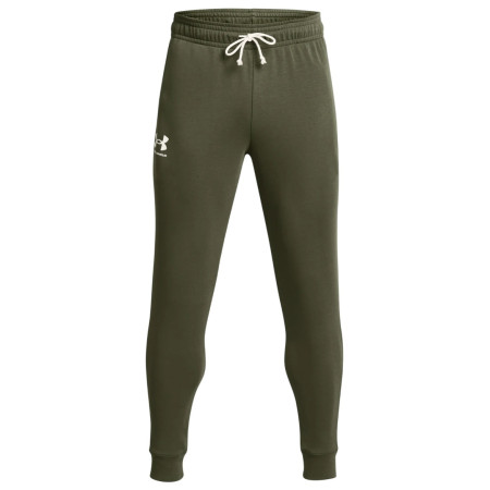 Męskie spodnie dresowe Under Armour Rival Terry Jogger ciemnozielony Marine OD Green/Onyx White