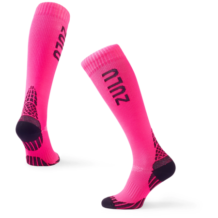 Podkolanówki kompresyjne Zulu Run Compression różowy pink