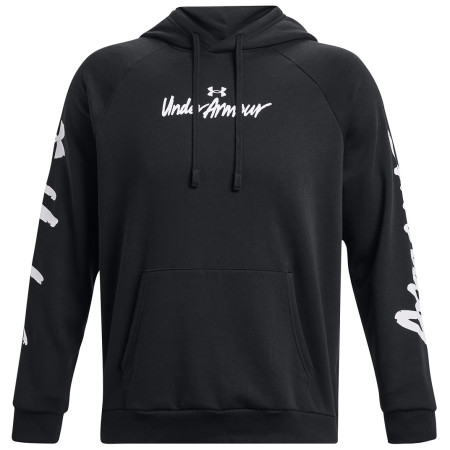 Męska bluza Under Armour Rival Fleece Graphic HD czarny Black / / White