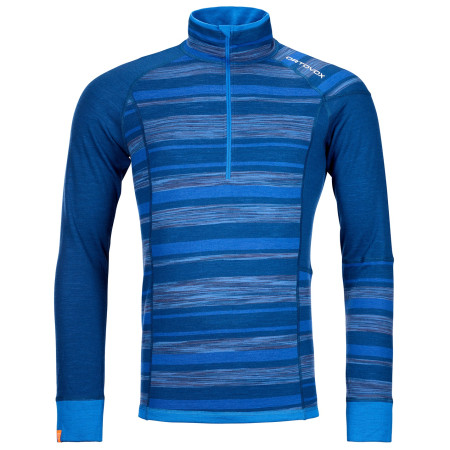 Męska bluza Ortovox 210 Supersoft Zip Neck niebieski PetrolBlue