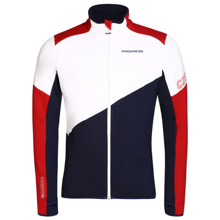 Bluza męska Progress Territory Czech ciemnoniebieski/biały trikolora