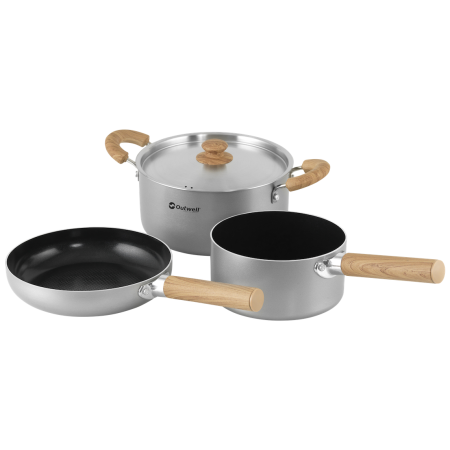 Zestaw naczyń Outwell Feast Ceramic Set L srebrny Black & Grey