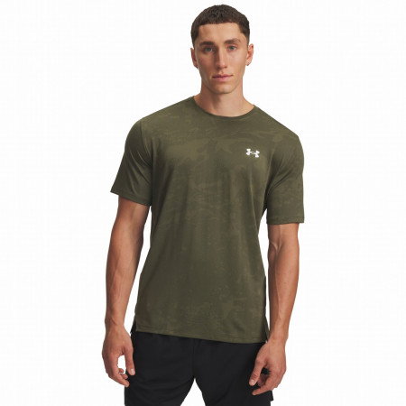 Koszulka męska Under Armour Tech Vent Jacquard Ss ciemnozielony MarineODGreen/White