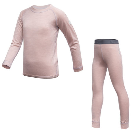 Bielizna funkcjonalna dla dzieci Sensor Merino Air Set Dusty Pink jasnoróżowy Dusty Pink