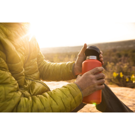 Butelka ze stali nierdzewnej Klean Kanteen Wide w/Wide Loop Cap - brushed stainless 1182 ml