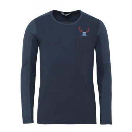 Koszulka męska Chillaz Alaro Hirschkrah niebieski DarkBlueMelange