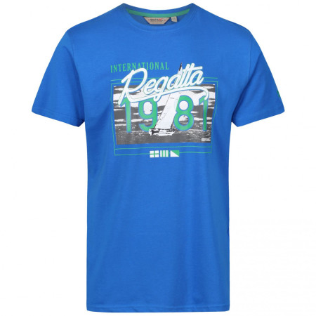 Koszulka męska Regatta Cline III kr. rukáv jasnoniebieski OxfordBlue