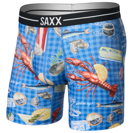 Bokserki Saxx Volt Breathable Mesh Boxer Brief niebieski low life picnic-blue