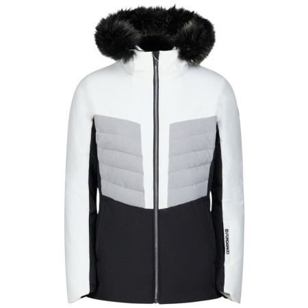 Damska kurtka zimowa z futerkiem Fundango Salina II Padded Jacket biały white