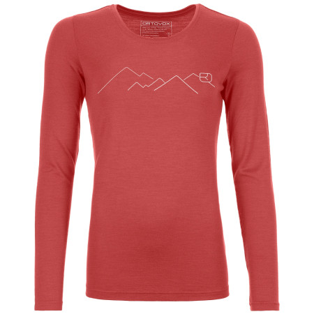Koszulka damska Ortovox 185 Merino Mountain Ls W różowy Blush