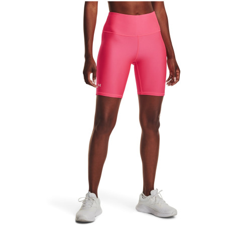 Szorty damskie Under Armour HG Armour Bike Short różowy/biały Pink Shock / / White