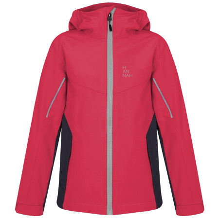 Dziecięca kurtka softshellowa Hannah Capra Jr różowy geranium/night sky
