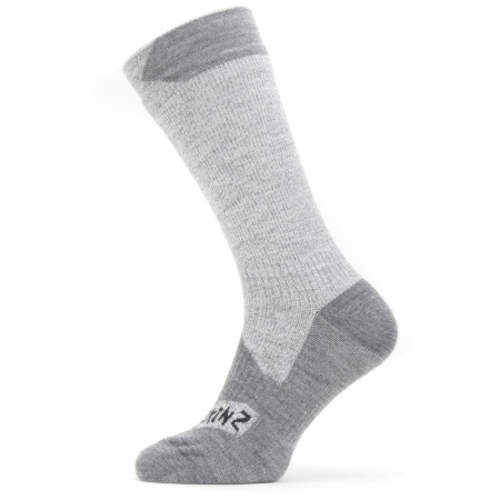 Wodoodporne skarpety SealSkinz Raynham jasnoszary Grey/Grey Marl