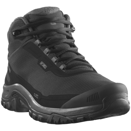 Męskie buty zimowe Salomon Shelter Waterproof czarny Black / Asphalt / Castlerock