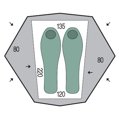 Ultralekki namiot Pinguin Aero 2 DAC