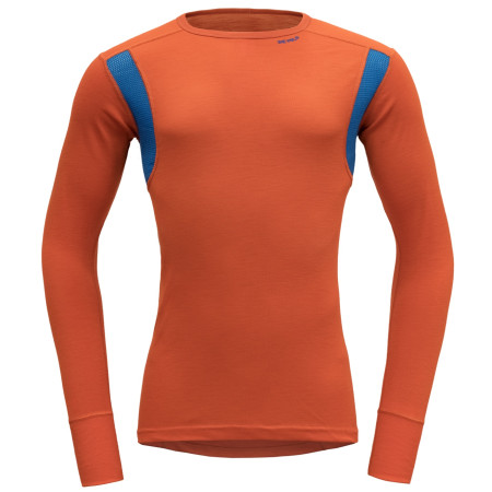 Koszulka męska Devold Hiking Man Shirt brązowy Brick/Skydiver