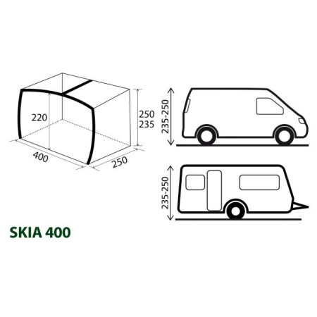 Wiata Brunner Skia 400 Aerocampin