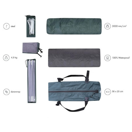 Namiot dla 4 osób Zulu Dome 4 Plus Black