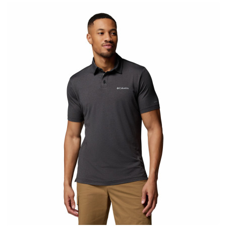 Koszulka męska Columbia Parsons Point™ Polo czarny Black Heather, Shark