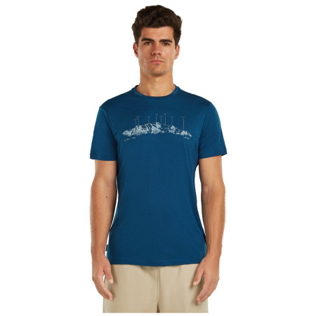 Koszulka męska Icebreaker Men Merino 150 Tech Lite SS Tee The Peaks