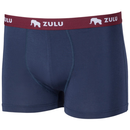 Męskie bokserki Zulu Bambus 210 niebieski/czerwony navy/wine red